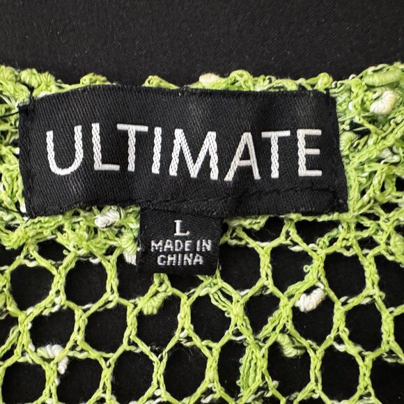 Ultimate Womens Green Mesh Topper Wrap Size L - Picture 5 of 5